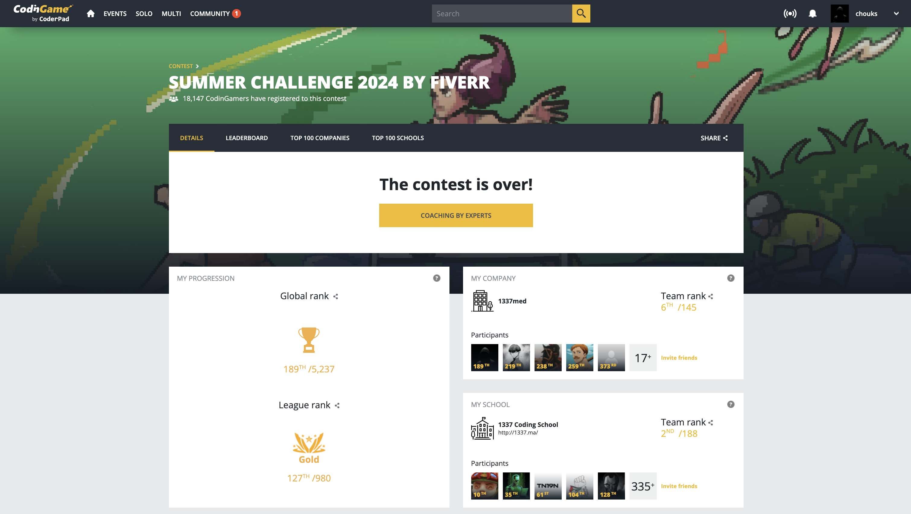 CodinGame Summer Challenge 2024